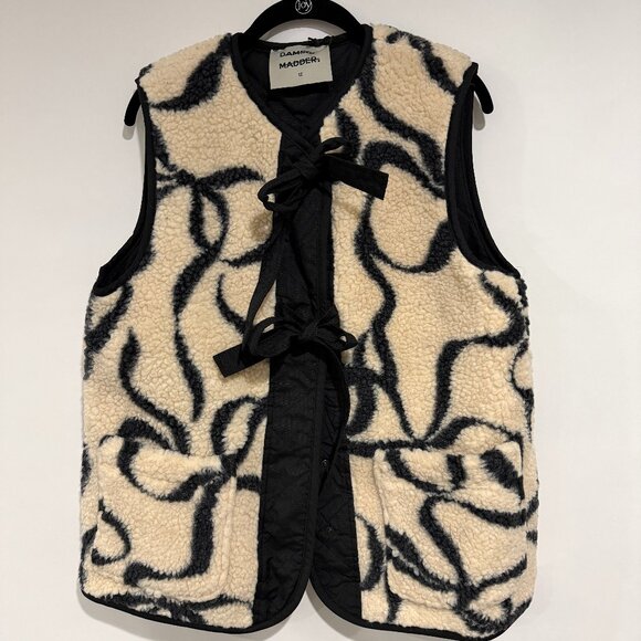 DAMSON MADDER BOWS SHERPA MARTA BORG GILET VEST 12 NEW - Picture 2 of 4